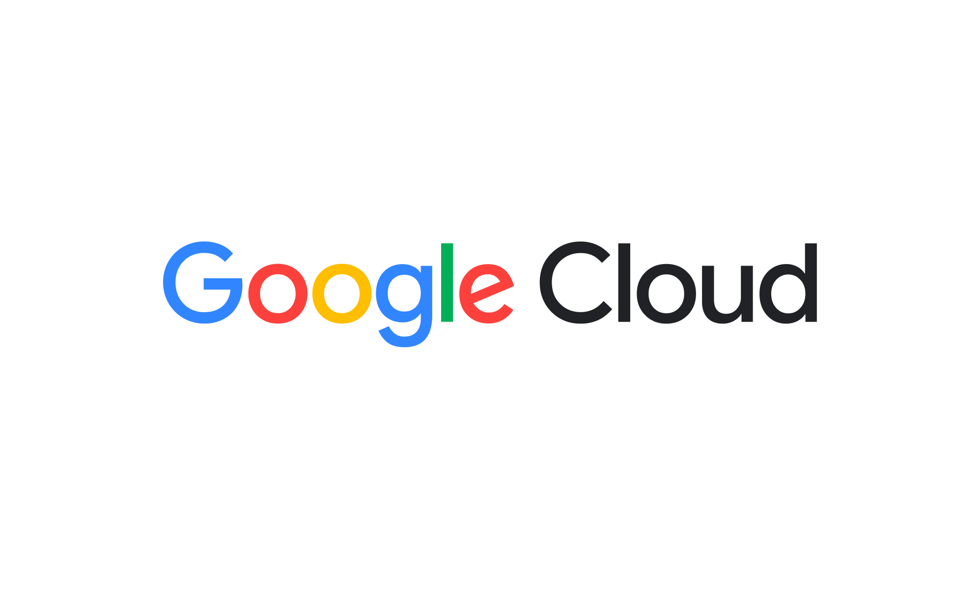 A colourful Google Cloud logo on a white background